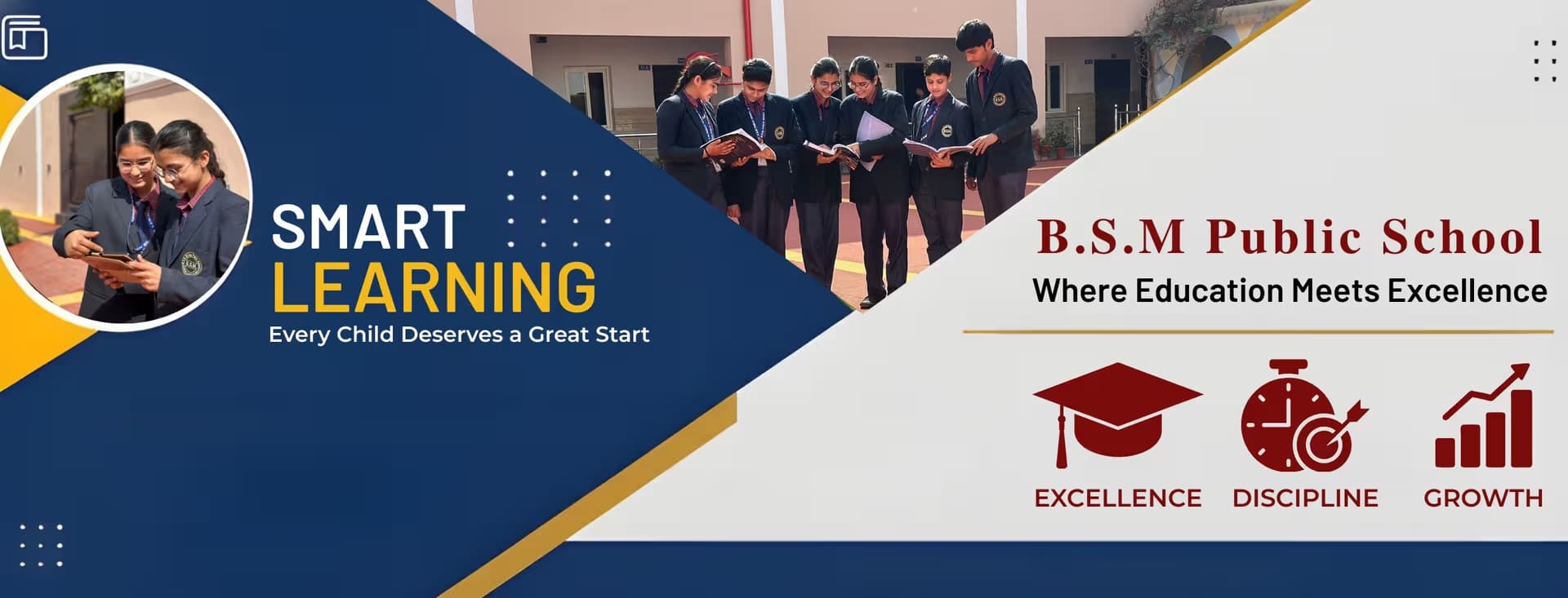 B.S.M. Public School Campus Banner